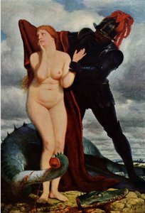 Angelika, bewaakt door een draak door Arnold Böcklin